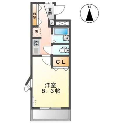 イブ・マキ 00305｜岡山県岡山市北区今保(賃貸マンション1K・3階・27.73㎡)の写真 その2