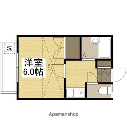 岡山県岡山市北区大安寺中町(賃貸アパート1K・2階・19.44㎡)の写真 その2