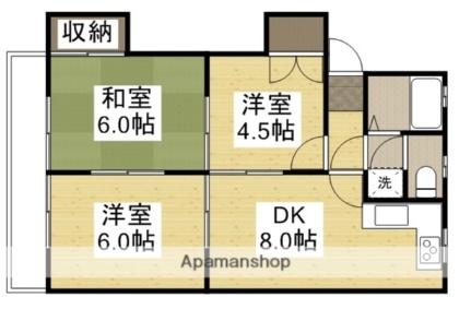 コーポ藤田 103｜岡山県倉敷市中島(賃貸アパート3DK・1階・52.45㎡)の写真 その2