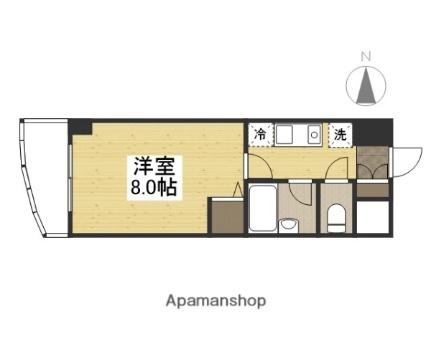 岡山県岡山市北区奉還町１丁目(賃貸マンション1K・2階・25.50㎡)の写真 その2