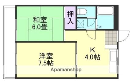 グランドールマンション 105｜岡山県倉敷市西岡(賃貸マンション2K・1階・44.00㎡)の写真 その2