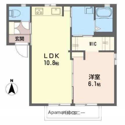 サイドパークいたみ 201｜岡山県倉敷市安江(賃貸アパート1LDK・2階・40.31㎡)の写真 その2