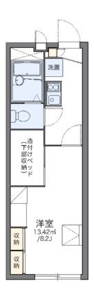 レオパレスＳＡＩＬＯＲ　ＭＡＮ 103｜岡山県倉敷市神田３丁目(賃貸アパート1K・1階・22.35㎡)の写真 その2