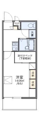 レオパレスカサ　エスペランサ 205｜岡山県岡山市北区花尻あかね町(賃貸マンション1K・2階・23.18㎡)の写真 その2