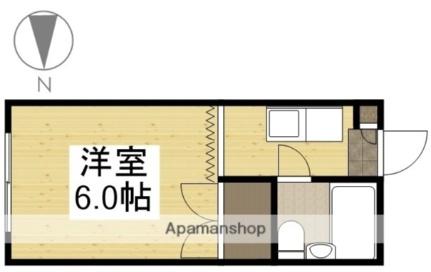 岡山県岡山市北区南方４丁目(賃貸アパート1R・2階・17.90㎡)の写真 その2