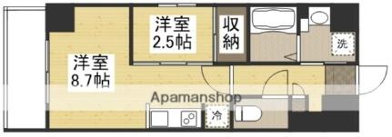 月光　ハレノワ ｜岡山県岡山市北区表町３丁目(賃貸マンション1LDK・3階・29.55㎡)の写真 その2