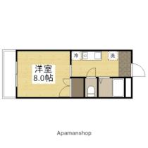 岡山県岡山市北区今８丁目（賃貸マンション1K・2階・26.32㎡） その2