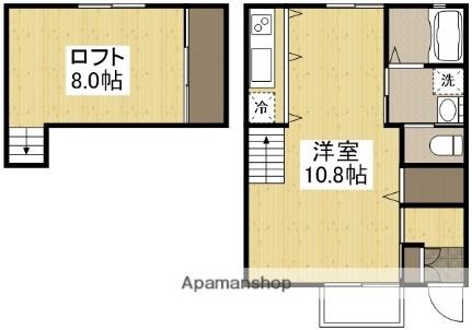 カーサフィオーレ森下町 103｜岡山県岡山市中区森下町(賃貸アパート1R・1階・45.54㎡)の写真 その2