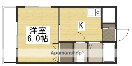 ブルーメ万倍 405｜岡山県岡山市南区万倍(賃貸マンション1K・4階・25.39㎡)の写真 その2