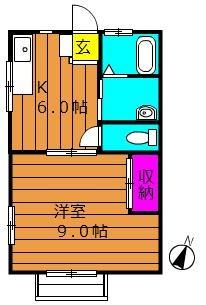 コーポ大高　Ｃ 101号室 ｜ 岡山県倉敷市西富井（賃貸アパート1K・1階・30.69㎡） その2