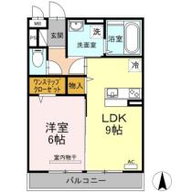 フィールド　ハタ 203 ｜ 岡山県岡山市中区浜（賃貸アパート1LDK・2階・40.07㎡） その2