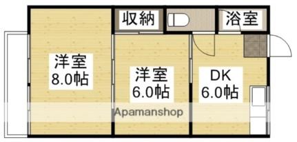 野田マンション　Ｃ棟 13｜岡山県倉敷市川入(賃貸アパート2DK・1階・36.00㎡)の写真 その2