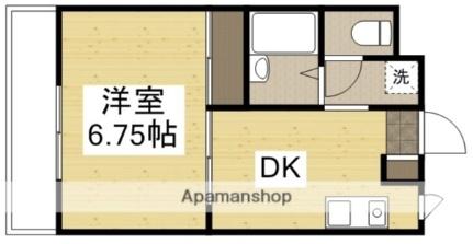 ピープル 107｜岡山県総社市中央２丁目(賃貸マンション1DK・1階・28.38㎡)の写真 その2