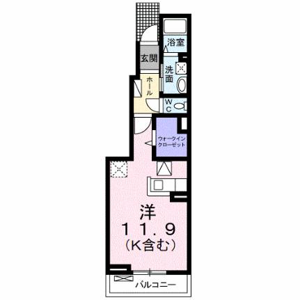 グレース　ノバ 102｜岡山県倉敷市新田(賃貸アパート1R・1階・32.94㎡)の写真 その2