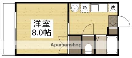 サクシードパル 105｜岡山県倉敷市松島(賃貸アパート1K・1階・25.91㎡)の写真 その2