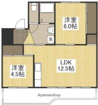 岡山県玉野市後閑（賃貸マンション2LDK・5階・53.08㎡） その2