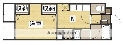 スカイコートマンションII 403｜岡山県倉敷市徳芳(賃貸マンション1K・4階・28.01㎡)の写真 その2