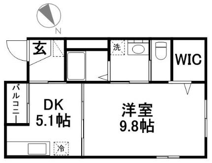 サンライズつらじま 101｜岡山県倉敷市連島町鶴新田(賃貸アパート1DK・1階・36.02㎡)の写真 その2