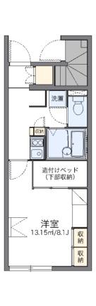 レオパレスソフィア　Ｂ 101｜岡山県倉敷市連島町鶴新田(賃貸アパート1K・1階・23.60㎡)の写真 その2