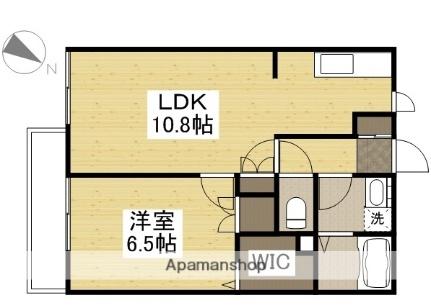 岡山県倉敷市宮前(賃貸アパート1LDK・1階・41.50㎡)の写真 その2