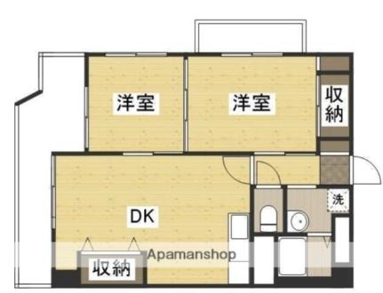 岡山県倉敷市松島(賃貸マンション2LDK・2階・52.08㎡)の写真 その2