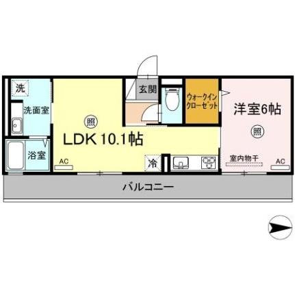 岡山県倉敷市浜町２丁目(賃貸アパート1LDK・2階・40.16㎡)の写真 その2