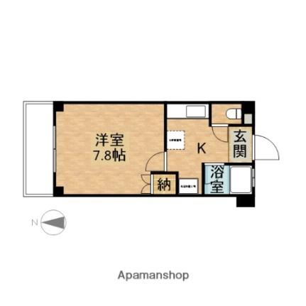 岡山県岡山市北区東島田町２丁目(賃貸マンション1K・1階・23.60㎡)の写真 その2