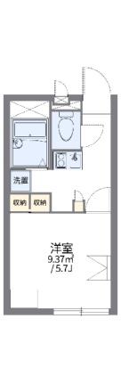 レオパレスアルプス京山 107｜岡山県岡山市北区京山１丁目(賃貸アパート1K・1階・20.28㎡)の写真 その2