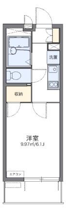 レオパレスゆう 404｜岡山県岡山市北区下中野(賃貸マンション1K・4階・19.87㎡)の写真 その2