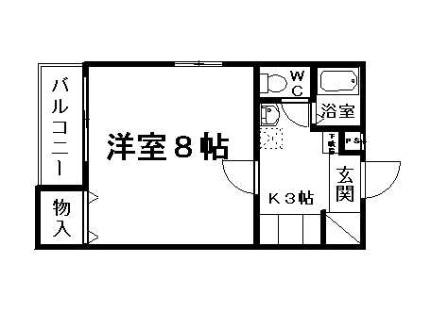 岡山県岡山市北区田町１丁目（賃貸マンション1K・4階・23.71㎡） その2