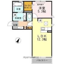 岡山県岡山市北区今８丁目（賃貸アパート1LDK・1階・44.17㎡） その17