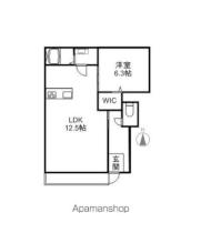 岡山県岡山市北区津島東２丁目（賃貸アパート1LDK・2階・58.94㎡） その2