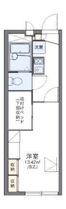 レオパレスアモーレ　パートII 201｜岡山県倉敷市上東(賃貸アパート1K・2階・22.35㎡)の写真 その2