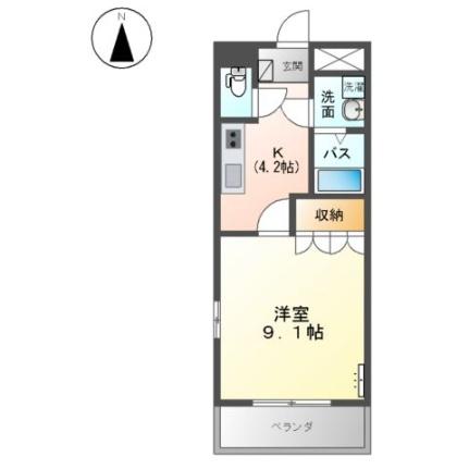 グランディア 106 ｜ 岡山県倉敷市中庄（賃貸アパート1K・1階・30.96㎡） その2