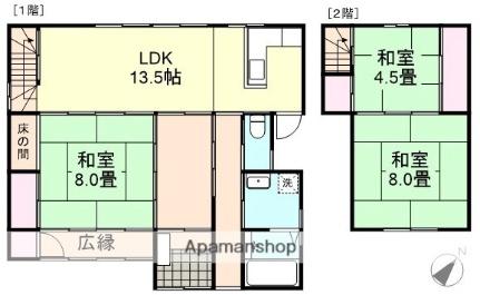 岡山県倉敷市林（賃貸一戸建3LDK・1階・108.80㎡） その2