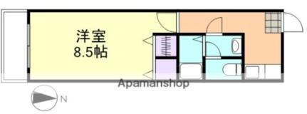 岡山県倉敷市白楽町(賃貸アパート1K・2階・26.10㎡)の写真 その2