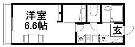 レオパレスサンフラワー中庄 201｜岡山県倉敷市中庄(賃貸マンション1K・2階・19.87㎡)の写真 その2