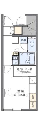 レオパレスソフィア　Ａ 102｜岡山県倉敷市連島町鶴新田(賃貸アパート1K・1階・23.60㎡)の写真 その2