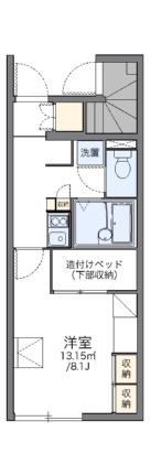 レオパレスリバーサイド 106｜岡山県倉敷市玉島上成(賃貸アパート1K・1階・23.61㎡)の写真 その2