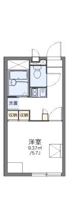 レオパレスＳＡＳＡＧＡＳＥ2 201｜岡山県岡山市南区当新田(賃貸アパート1K・2階・20.28㎡)の写真 その2