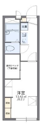 レオパレス鴨川 107｜岡山県岡山市北区北長瀬表町２丁目(賃貸アパート1K・1階・22.35㎡)の写真 その2