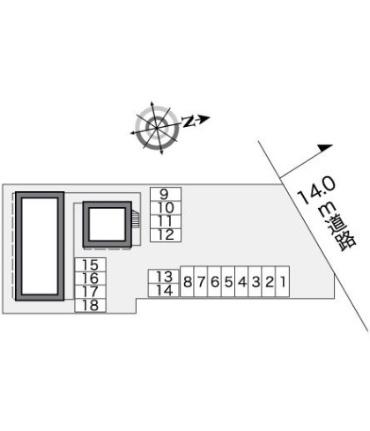 レオパレスよねぐらII 210｜岡山県岡山市南区米倉(賃貸アパート1K・2階・22.35㎡)の写真 その14