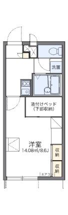 レオパレスルピナス高柳東町 107｜岡山県岡山市北区高柳東町(賃貸アパート1K・1階・23.18㎡)の写真 その2