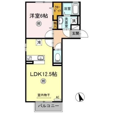 岡山県倉敷市神田３丁目（賃貸アパート1LDK・2階・43.74㎡） その2