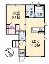 岡山県倉敷市田ノ上（賃貸アパート1LDK・1階・42.54㎡） その2