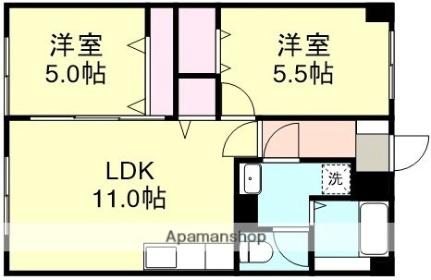 老松レジデンス ｜岡山県倉敷市老松町５丁目(賃貸マンション2LDK・7階・51.00㎡)の写真 その2