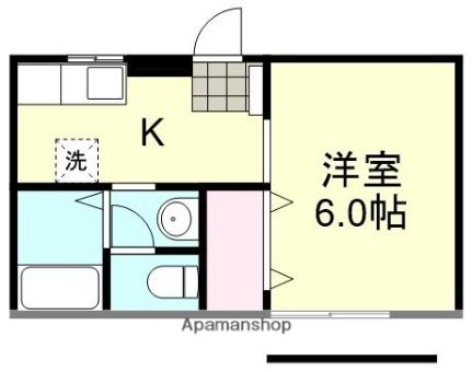 コーポクレアＢ ｜岡山県倉敷市西阿知町西原(賃貸アパート1R・2階・23.77㎡)の写真 その2