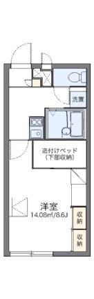 レオパレスＹ　ハーモニー 103｜岡山県倉敷市連島中央５丁目(賃貸アパート1K・1階・23.18㎡)の写真 その2