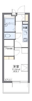 レオパレスダイチＡ 103｜岡山県岡山市北区下伊福２丁目(賃貸マンション1K・1階・19.87㎡)の写真 その2