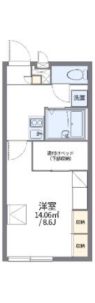 レオパレスグリーンコート乙島 206｜岡山県倉敷市玉島乙島(賃貸アパート1K・2階・23.18㎡)の写真 その2